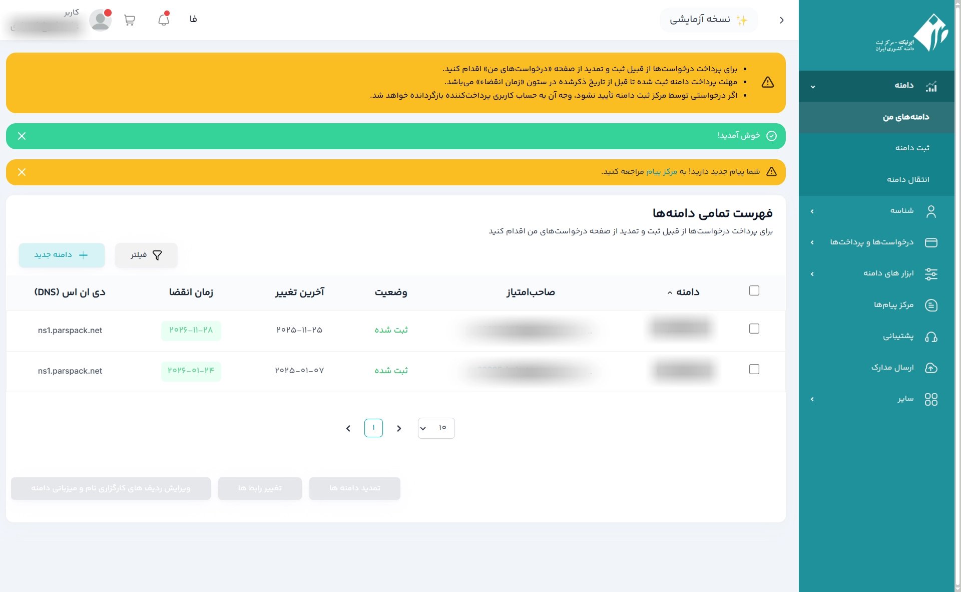 تغییر DNS دامنه IR [زمان تنظیم DNS دامنه IR]